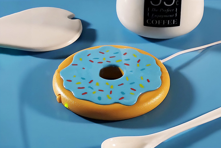 ABS USB-Powered Biscuit Mug Warmer Mat – Compact Tableware Accessory (2 Colours) | Wowcher