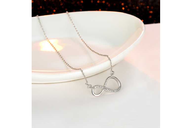Dazzling Infinity Crystal Tri Set – Elegant Jewelry Collection | Wowcher