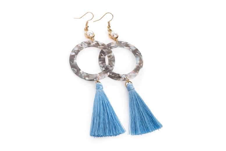 Chic Marble Effect Drop Earrings | Wowcher