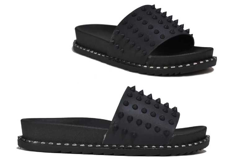 Pink Women’s Studded Slip-On Mule Sandals – Breathable, Durable Summer Footwear | Wowcher
