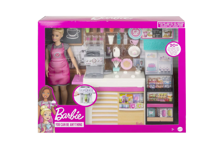 Barbie’s Festive Coffee Shop Playset | Wowcher