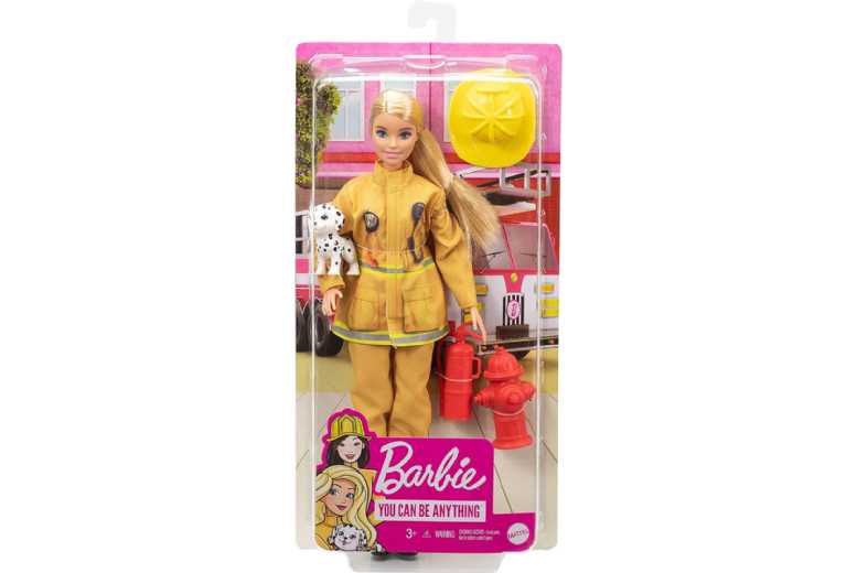 Barbie Firefighter Playset w/Blonde Doll | Wowcher