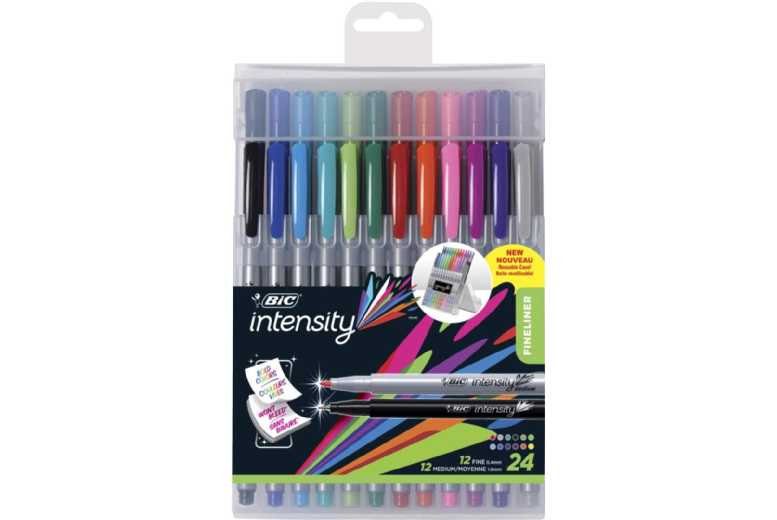 Bic Intensity Assorted Colour Fineliners Creative Art Pen Set – Ages 6+, Educational, Colourful, Fine & Medium Tips | Wowcher Bic Intensity Assorted Colour Fineliners Creative Art Pen Set – Ages 6+, Educational, Colourful, Fine & Medium Tips | Wowcher