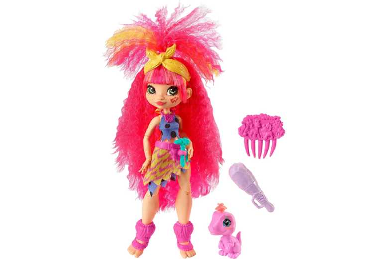 Cave Club Emberley Doll & Accessories – Dinosaur Inventor Playset, Imaginative Toy for Ages 4+ | Wowcher