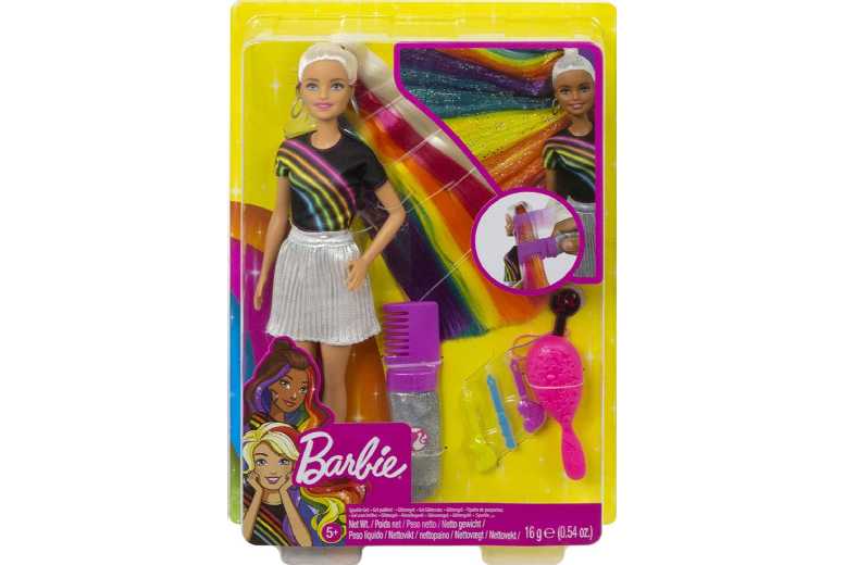 Barbie Rainbow Sparkle Hair Doll FXN96 | Wowcher Barbie Rainbow Sparkle Hair Doll FXN96 | Wowcher