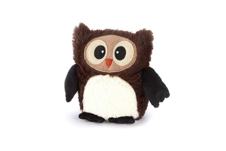 Warmies DARK BROWN OWL Microwavable Plush Toy - Scented, Ages 0+, Cuddly Soft Toy | Wowcher