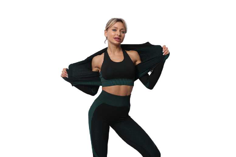 Women’s Black Ladies’ Colour-Block Bodycon Midi Dress – Stretchy, Breathable, Mock Neck | Wowcher