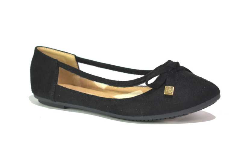 Black Women’s Breathable Bowknot Slip-On Ballet Flats – Elegant & Comfortable Pumps | Wowcher