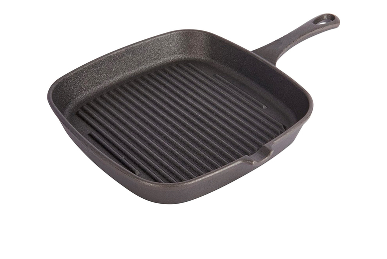 Cast Iron Non-Stick Griddle Pan - Classic Pre-Seasoned, Induction Compatible | Wowcher