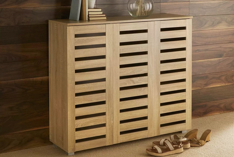 Shoe Cabinet, doors, White