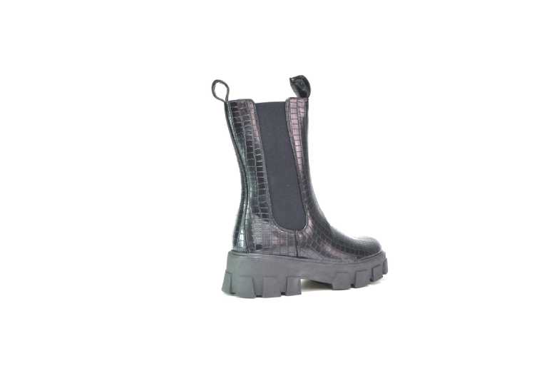 Black Women’s Waterproof Synthetic Chelsea Ankle Boots with Side Zip – Casual Comfort | Wowcher