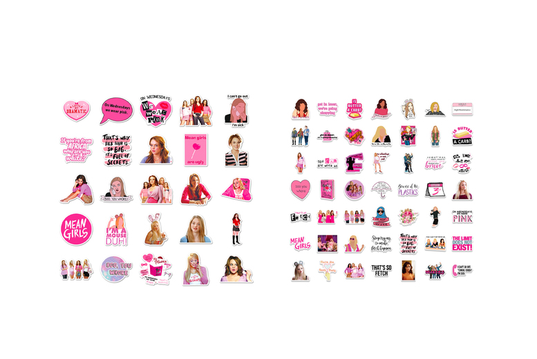 Mean Girls Sticker Pack – 2 Sizes! | Wowcher