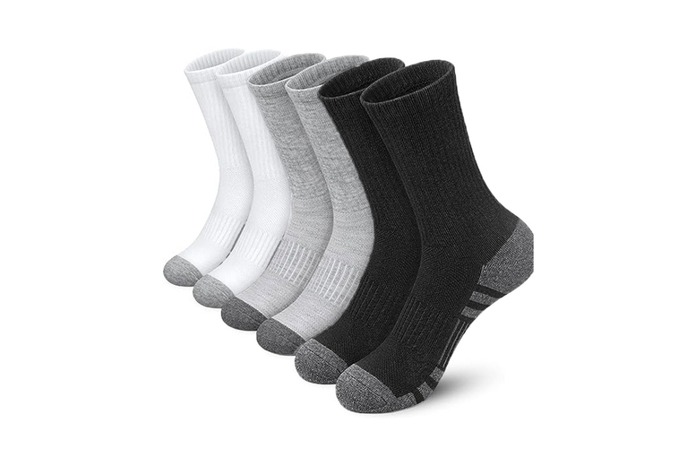 Men’s Performance Athletic Crew Socks – 4 Colour Options | Wowcher