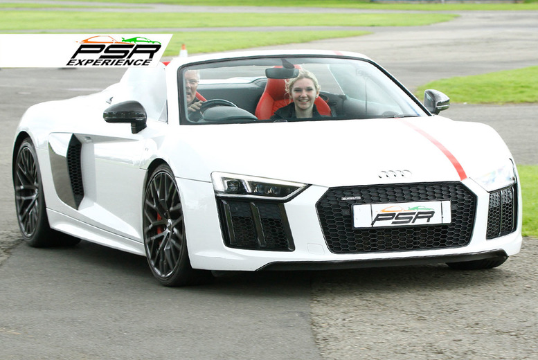 Supercar & Junior Audi R8 Driving Experience – 3 or 6 Laps at 19 UK Locations – Includes Audi R8 & Audi R8 V10 Spyder – No Licence Needed – Perfect Gi