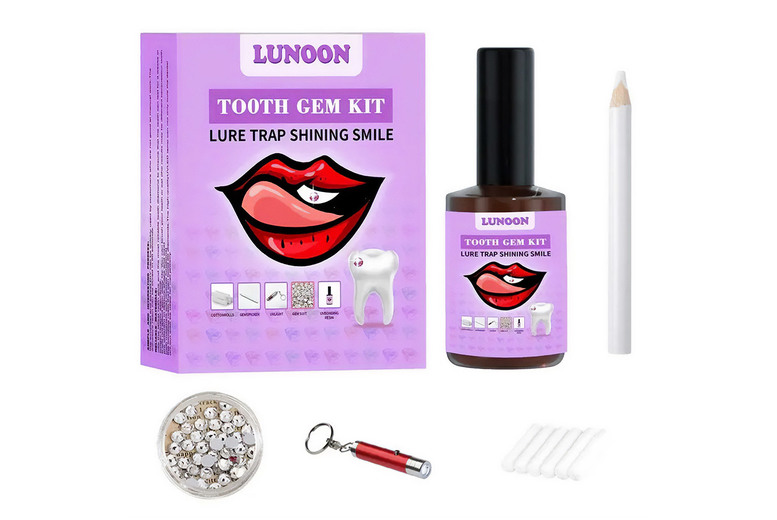 DIY At Home Tooth Gem Kit – Sparkling Smile Enhancer | Wowcher