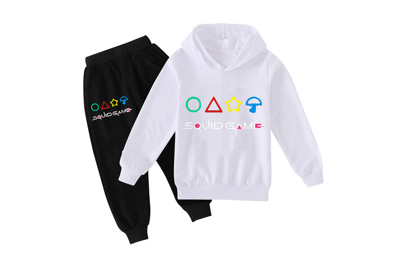 Kids’ Unisex Polyester Squid Game Tracksuit – 7 Colours, 2-14 Years, Machine Washable | Wowcher