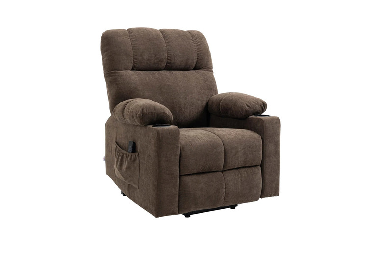 Electric Reclining Sofa Chair – Plush Velvet, Power Lift, Oversized, Modern Dark Brown | Wowcher Electric Reclining Sofa Chair – Plush Velvet, Power Lift, Oversized, Modern Dark Brown | Wowcher