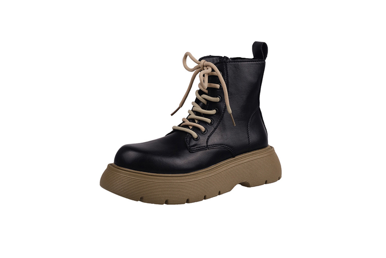 White Women’s Waterproof Gothic Lace-Up Ankle Boots – PU Leather, Lightweight, Rubber Sole | Wowcher White Women’s Waterproof Gothic Lace-Up Ankle Boots – PU Leather, Lightweight, Rubber Sole | Wowcher