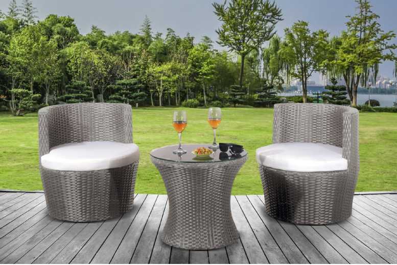Aruba Rattan Balcony Set – Weather-Resistant, Space-Saving Outdoor Bistro | Wowcher Aruba Rattan Balcony Set – Weather-Resistant, Space-Saving Outdoor Bistro | Wowcher