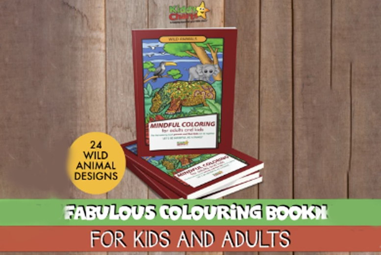 All Things Colouring: Digital Colouring Books - 4 Options, Printable & Charitable, by Kiddy Charts - Gift-Friendly | Wowcher