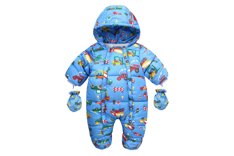 Baby Winter Hooded Romper Snowsuit – 100% Polyester, Unisex, 12-24 Months, Machine Washable | Wowcher Baby Winter Hooded Romper Snowsuit – 100% Polyester, Unisex, 12-24 Months, Machine Washable | Wowcher