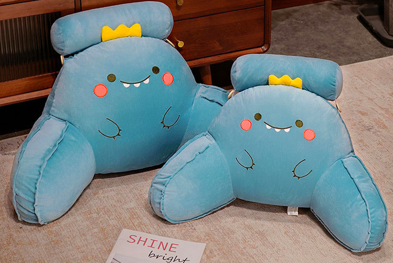 Plush Lumbar Support Bed Pillow – Customisable Comfort in 2 Sizes & 7 Cute Designs | Wowcher