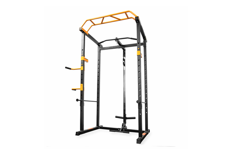 Adjustable Steel Power Rack Home Gym Station – 250kg Capacity, Multi-Function, Compact Design | Wowcher Adjustable Steel Power Rack Home Gym Station – 250kg Capacity, Multi-Function, Compact Design | Wowcher