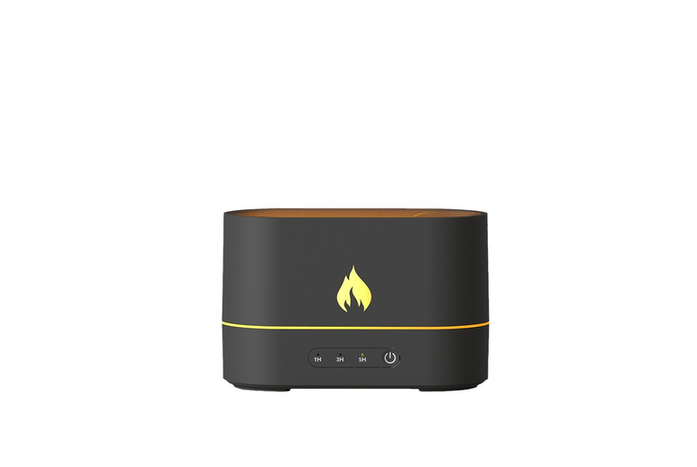 Volcano Mist LED Table Humidifier - Modern Aromatherapy Fire Flame, ABS/PP, 159x107x79mm | Wowcher