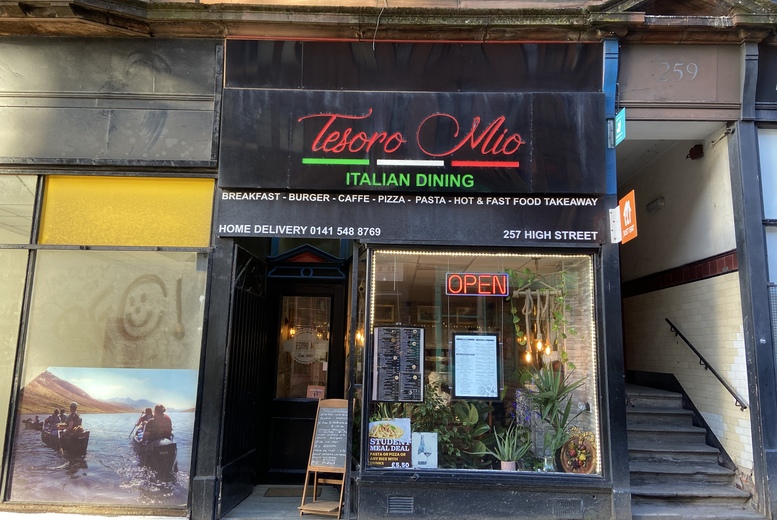 Two Course Italian Dining for 2 or 4 at Tesoro Mio, Glasgow | Wowcher
