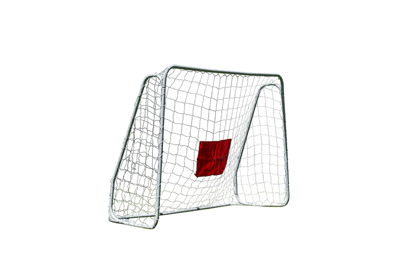 Foldable Outdoor Garden Football Goal – Metal Frame, Target Sheet & Quick Setup for Family Play (213cm x 152cm) | Wowcher