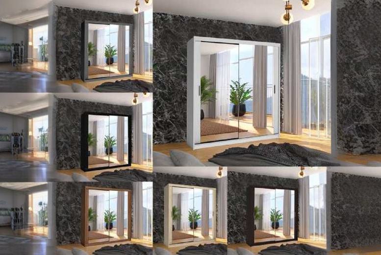 Chicago Sliding Door Mirror Wardrobe – Adjustable Storage, Full-Length Mirrors, Space-Saving Modern Bedroom Furniture (Multiple Sizes & Colours) | Wow Chicago Sliding Door Mirror Wardrobe – Adjustable Storage, Full-Length Mirrors, Space-Saving Modern Bedroom Furniture (Multiple Sizes & Colours) | Wow