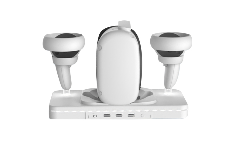 Quest 2 VR Charging Dock Stand – Dual Charging Station for Headset & Controllers | Wowcher