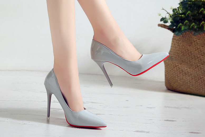UK 9 / GREY: A pair of Women's Thin High Heels Shoes | Wowcher