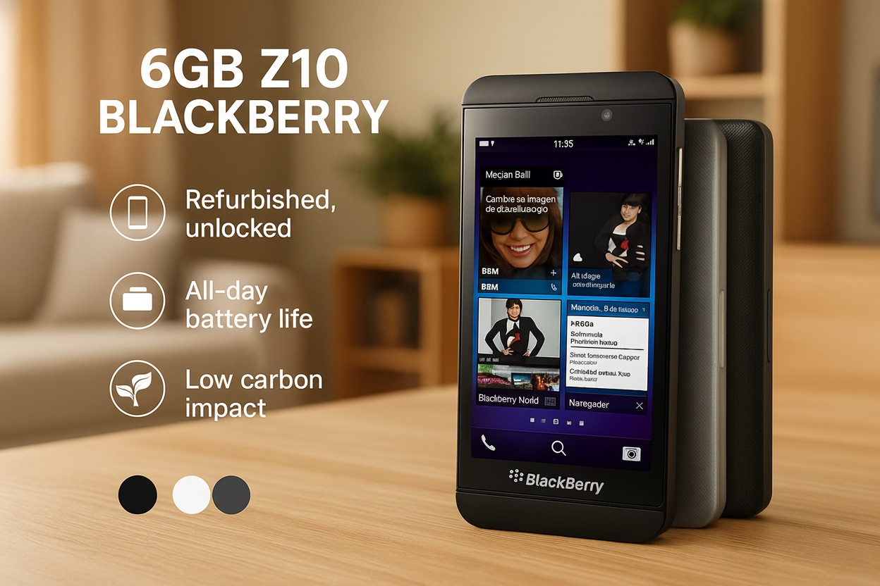 Blackberry Z10 Smartphone - Unlocked Mobile Phone, 16GB Storage, HD Display, High-Resolution Camera | Wowcher