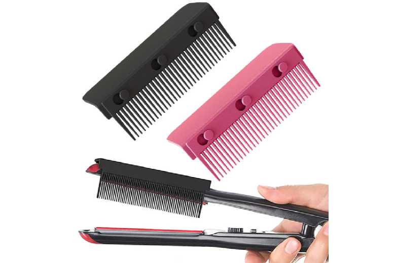 Versatile Flat Iron Comb Attachment for Hair Straighteners – Smooth Styling, Quick Fix, Salon Results | Wowcher Versatile Flat Iron Comb Attachment for Hair Straighteners – Smooth Styling, Quick Fix, Salon Results | Wowcher