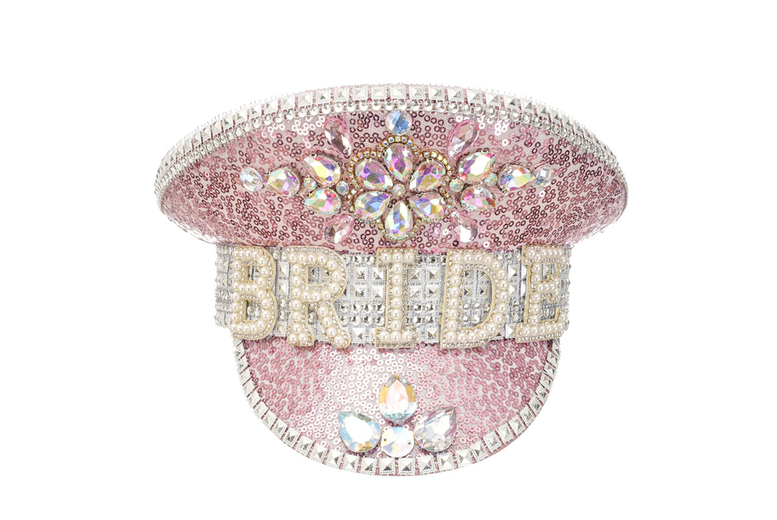 Unisex Black Dazzling Handmade Bridal Fedora Hat – Adjustable Hen Party Accessory (3 Styles) | Wowcher