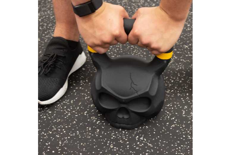 Phoenix Fitness Skull Kettlebell – Heavy-Duty Cast Iron, Ergonomic Grip, 12kg-24kg, Commercial-Grade Strength | Wowcher