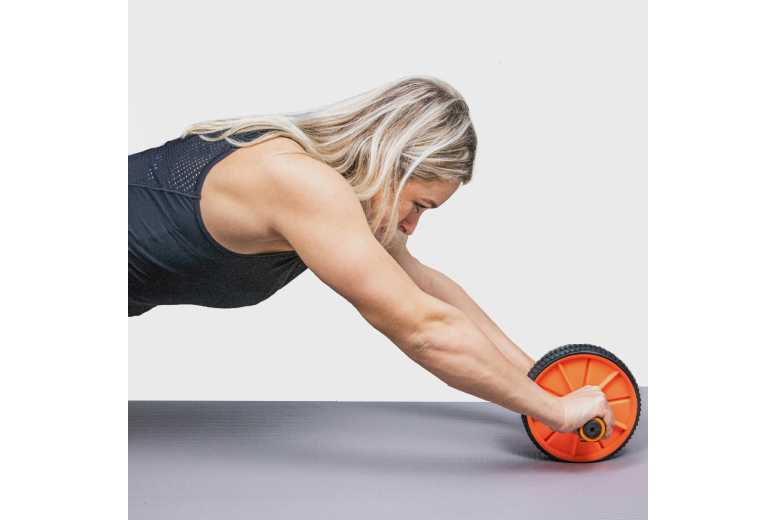 Ryder Imports Ltd T/A Phoenix Fitness Unisex Black Phoenix Fitness Ultimate Ab Roller - Dual Wheel Core Trainer, Steel Frame, Foam Grip, 200Kg Capacity, Compact Design | Wowcher