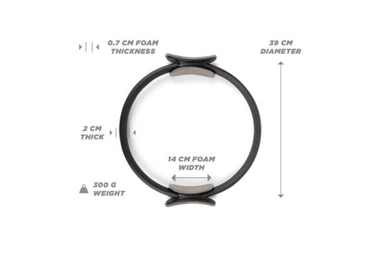 Ultimate Pilates Power Ring – Full-Body Exercise Circle with Foam Padded Grips, Lightweight & Durable | Wowcher