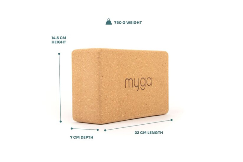 Eco-Friendly Cork Yoga Block Duo – Sustainable, Non-Slip Gym Support | Wowcher
