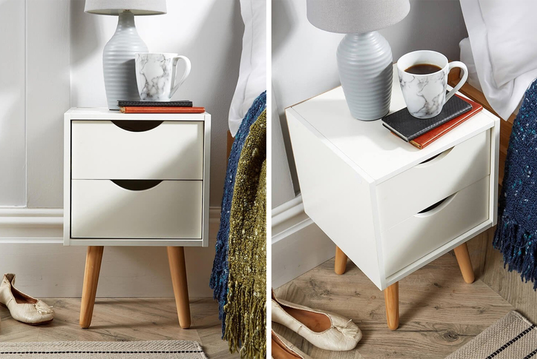 Boden Bedside Unit, Set of 2 - 2 Drawer, Oak | Wowcher