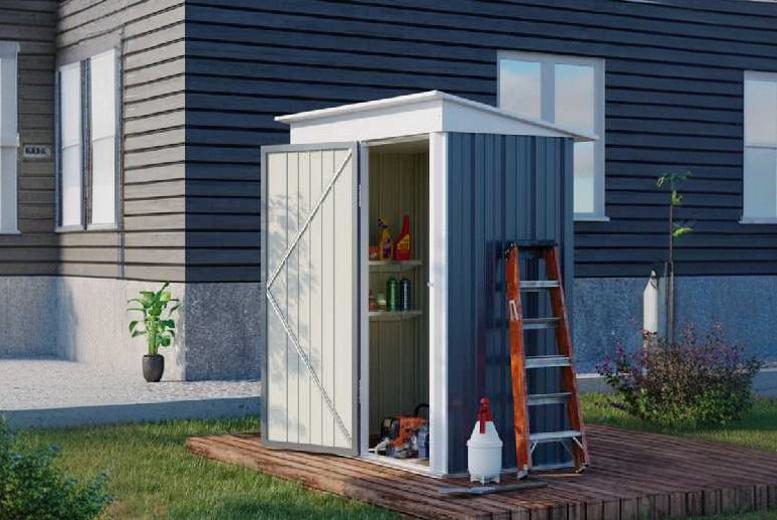 Weather-Resistant Metal Lean-To Motorbike Shed | Wowcher Weather-Resistant Metal Lean-To Motorbike Shed | Wowcher