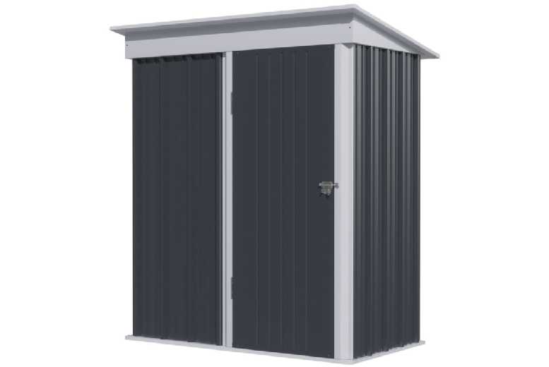 Weather-Resistant Metal Lean-To Motorbike Shed | Wowcher