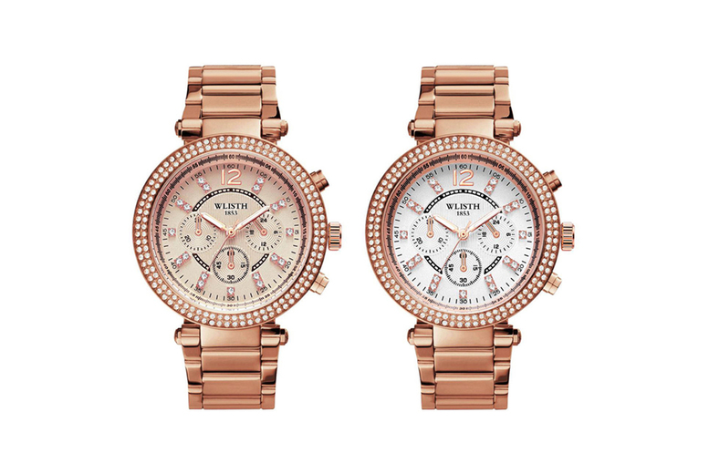 Women’s Quartz Rhinestone Stainless Steel Watch – Elegant Dress Watch in Rose or White | Wowcher Women’s Quartz Rhinestone Stainless Steel Watch – Elegant Dress Watch in Rose or White | Wowcher