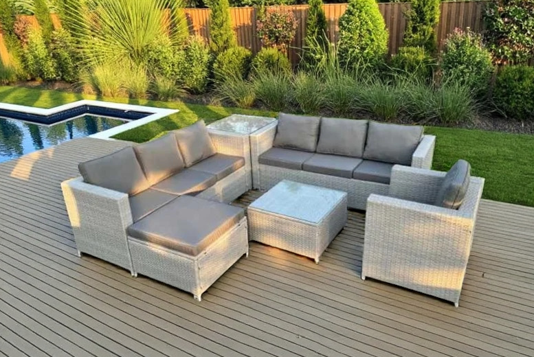 Modern Weather-Resistant PE Rattan 4-Seater Garden Sofa Set | Wowcher Modern Weather-Resistant PE Rattan 4-Seater Garden Sofa Set | Wowcher