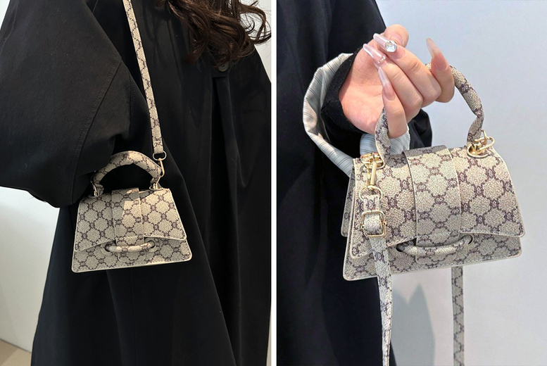 Unisex KHAKI: A Hacker Project Small Hourglass Bag  by  x Balenciaga | Wowcher