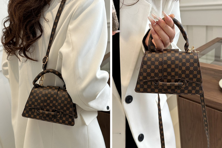 Unisex BROWN: A Hacker Project Small Hourglass Bag  by  x Balenciaga | Wowcher