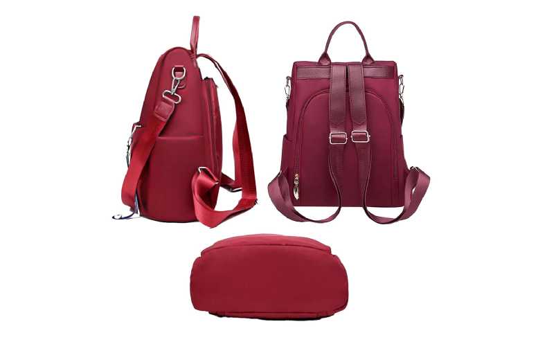 Unisex Red: 3-in-1 Anti-theft Backpack Multifunctional Large Capacity Travel Bag | Wowcher