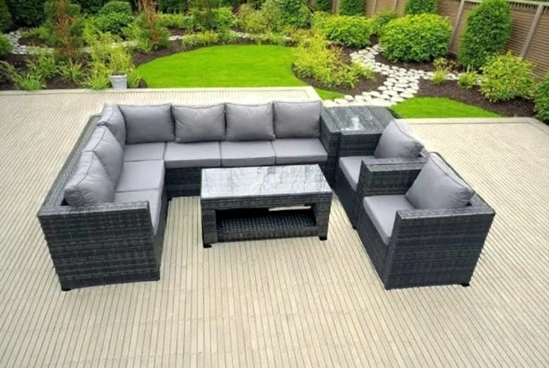 8-Seater Weather-Resistant PE Rattan Corner Sofa Set – Modern Outdoor Lounge | Wowcher 8-Seater Weather-Resistant PE Rattan Corner Sofa Set – Modern Outdoor Lounge | Wowcher