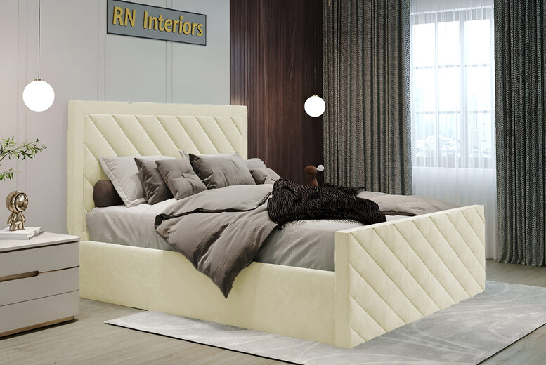 Cream Ottoman Storage Bed with Lift-Up Mechanism – Multi-Functional, Upholstered, All Sizes | Wowcher Cream Ottoman Storage Bed with Lift-Up Mechanism – Multi-Functional, Upholstered, All Sizes | Wowcher